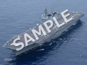 護衛艦「かが」。コンビニプリントブランドの一つ「eプリントサービス」で写真購入が可能。